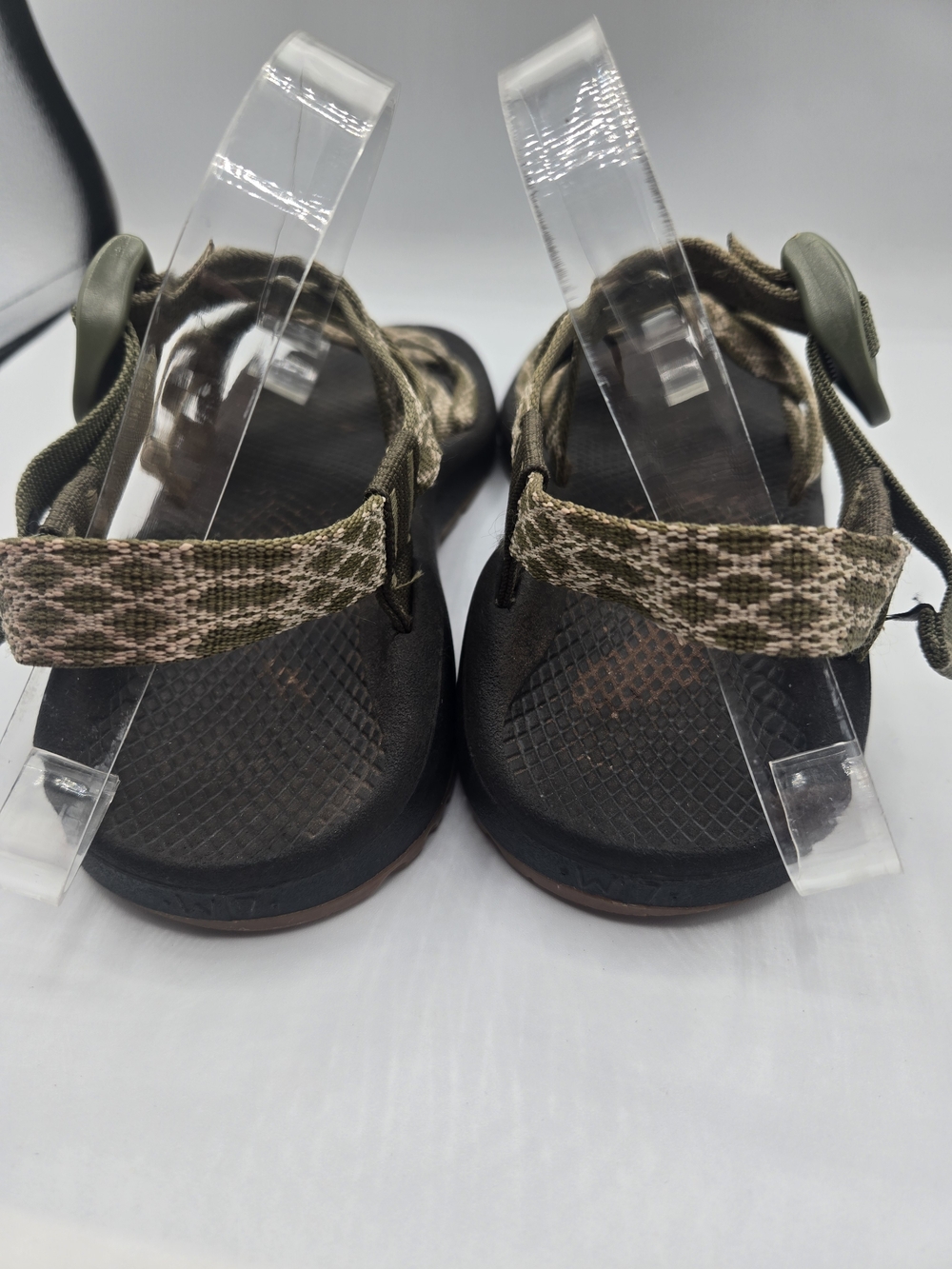 Chaco Hiking Sandals Olive Geometric Adjustable Sport Sandals Women's Size 7 - Picture 8 of 8